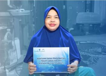 Laily Jumiati Terharu Terima Bantuan UPZ Bank Kalsel