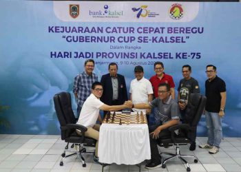 Meriahkan Harjad Kalsel dan HUT RI, Bank Kalsel Gelar Gubernur Cup Catur 2025