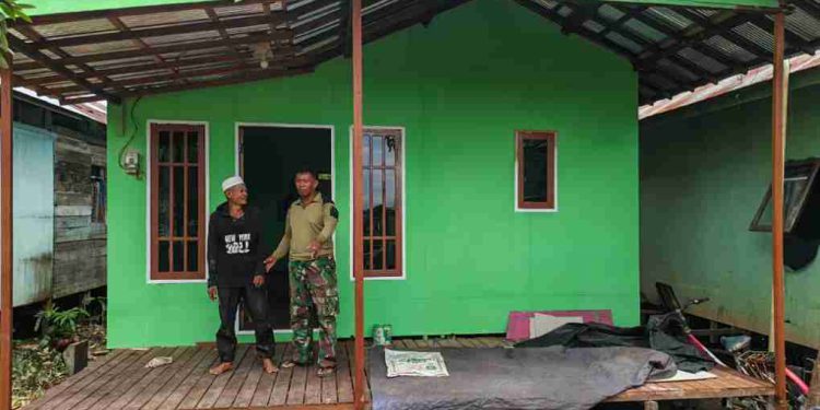 Rumah Kakek Nurdin yang selesai direhab. (foto : shn/seputaran)