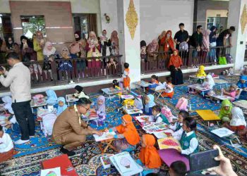 Ajang Menumbuhkan Kretifitas Sejak Dini, 75 Anak Ikuti Lomba Mewarna 