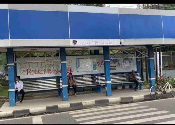 Halte Bus Jadi Sasaran Vandalisme, Dishub Banjarmasin Lakukan Ini