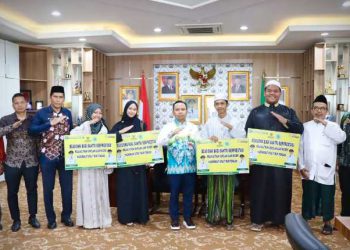 Bupati Terima Silaturahmi Empat Santri Penerima Beasiswa ke Universitas Al Ahqaf Hadramaut