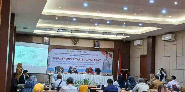 Kegiatan Forum konsultasi masyarakat yang dihadiri sejumlah elemen masyarakat. (foto : shn/seputaran)
