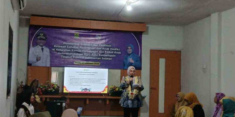 Pengumuman Kelurahan Sungai Baru masuk penilaian KRAPPA tingkat provinsi. (foto : shn/seputaran)