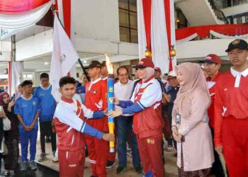 Obor Porprov Tiba di Banjarmasin, Hj Ananda : Ini Simbol Semangat dan Persaudaraan