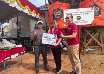 PT Trio Motor Salurkan Tandon Air untuk Warga Tatah Amuntai