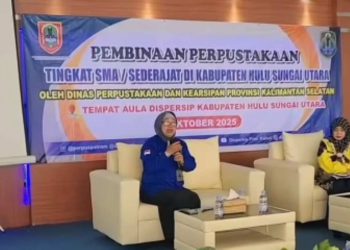 Dispersip Kalsel Gelar Pembinaan Perpustakaan Tingkat SMA di HSU