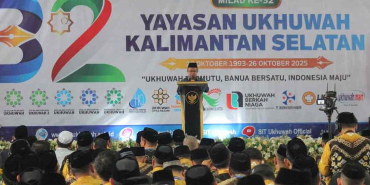 Plh Sekretaris Daerah Provinsi Kalsel Ariadi Noor sambutan mewakili gubernur. (foto : Adpim Kalsel)