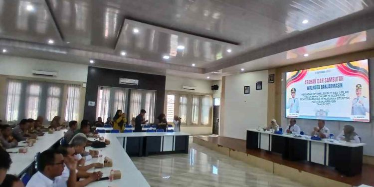 Kegiatan Optimalisasi Peran Tiga Pilar dalam P3S di Kantor Dinkes Banjarmasin. (foto : shn/seputaran)