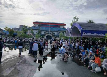 Ribuan Jemaah Padati Posko Pelayanan Pemko Banjarmasin di KM 6