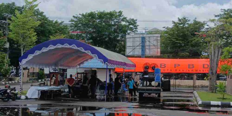 Pemko Banjarmasin buka Posko layanan jemaah 5 Rajab. (foto : shn/seputaran)