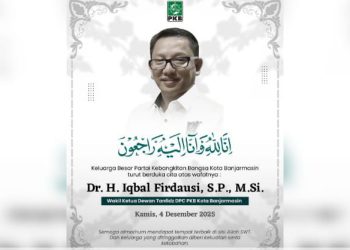 DPC PKB Banjarmasin Berduka atas Wafatnya Dr. H. Iqbal Firdausi