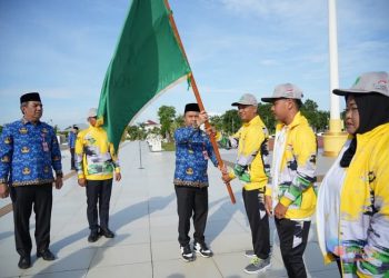 Lepas Atlet NPC untuk Peparprov, Ini Pesan Bupati Yamani