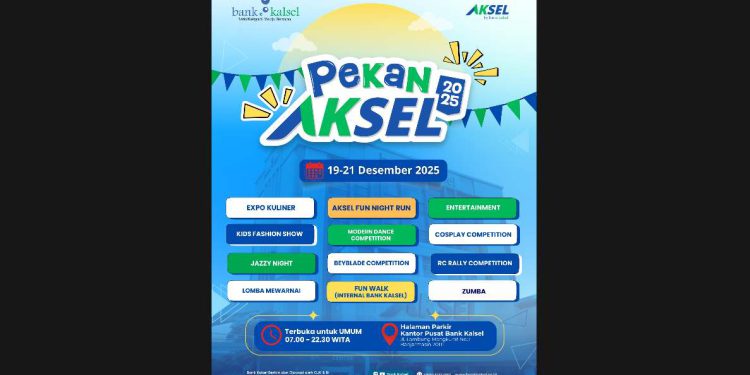 Kegiatan pekan Aksel Bank Kalsel. (foto : Bank Kalsel)