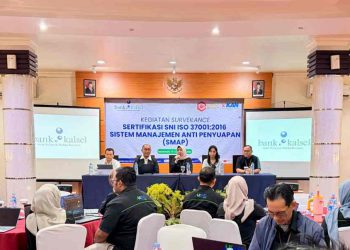 Surveillance Sertifikasi SNI ISO 37001:2016, Bank Kalsel Perkuat Budaya Anti Penyuapan