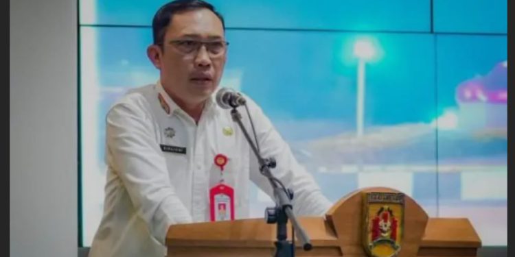 Sekdako Banjarbaru Sirajoni saat Sosialisasi Teknis Pengelolaan Keuangan Daerah dan SOP Internet Banking Business (IBB) Bank Kalsel. (foto : istimewa)