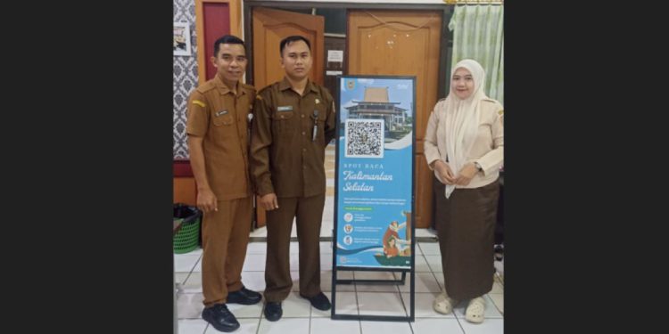 Titik spot baca Dispersip Kalsel. (foto : istimewa)