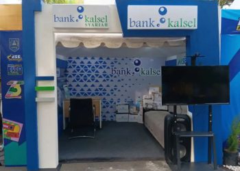 Booth Promosi Bank Kalsel Hadir di HSS Expo
