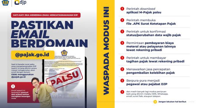 Imbauan DJP Waspada Penipuan.