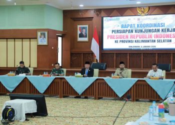 Rakor Rencana Kedatangan Presiden dan Kesiapsiagaan Hadapi Bencana