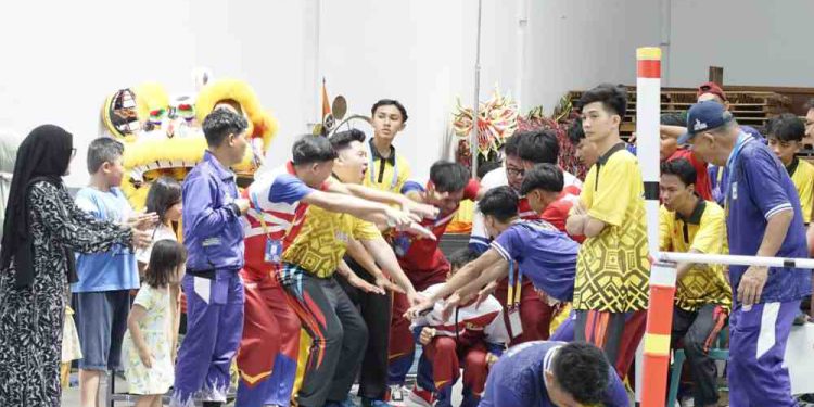 Atlet Banjarmasin yang mengikuti laga salah satu Cabor di Porprov Kalsel. (foto : shn/seputaran)