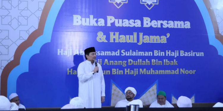 Wagub Kalsel H Hasnuryadi Sulaiman saat sambutan pada acara. (foto : Adpim Kalsel)