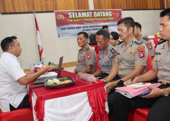 Itwasda Polda Kalteng Audit Kinerja Polres Gumas 