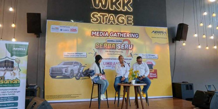 Jumpa media Media Gathering peluncuran Adira Expo Serba Seru 2026 di Rumah Makan Wakaka. (foto : shn/seputaran)