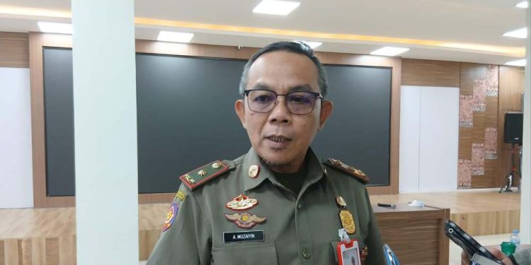 Kasatpol PP Banjarmasin Ahmad Muzaiyin. (foto : shn/seputaran)