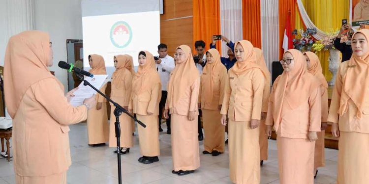 Pengukuhan DWP Tapin masa bakti 2024-2029. (foto : istimewa)