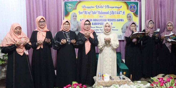 GOW Kabupaten Tapin menggelar pengajian dalam rangka memperingati Isra Miraj Nabi Muhammad SAW 1447 Hijriah. (foto : istimewa)