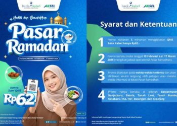 Bank Kalsel Promo Rp 62 di Pasar Wadai Ramadan