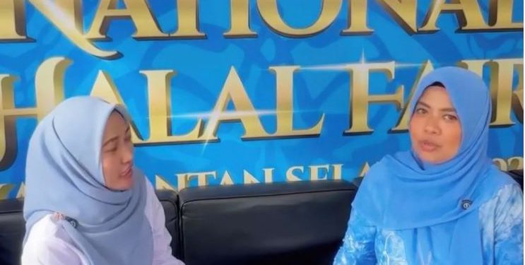 Rini, perwakilan Bank Kalsel Syariah. (foto : istimewa)