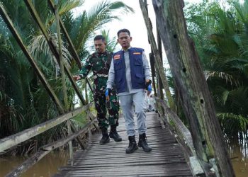 Pemko Banjarmasin Gandeng TNI Rehab Jembatan Tak Layak di Daerah Pinggiran