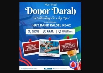 Rayakan HUT ke-62, Bank Kalsel Ajak Masyarakat Donorkan Darah