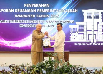 Gubernur Kalsel Serahkan LKPD 2025 ke BPK RI