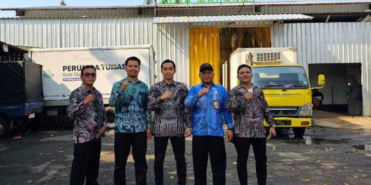 Perwakilan UPTD RPH DKP3 Banjarmasin yang mengikuti pelatihan. (foto : istimewa)