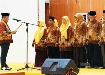 Kukuhkan PWRI dan Kerta Wredatama Tapin, Bupati H Yamani Berharap Ini