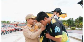 Lepas Kontingen Atlet untuk POPDA, Bupati Tapin Tekankan Junjung Tinggi Sportivitas