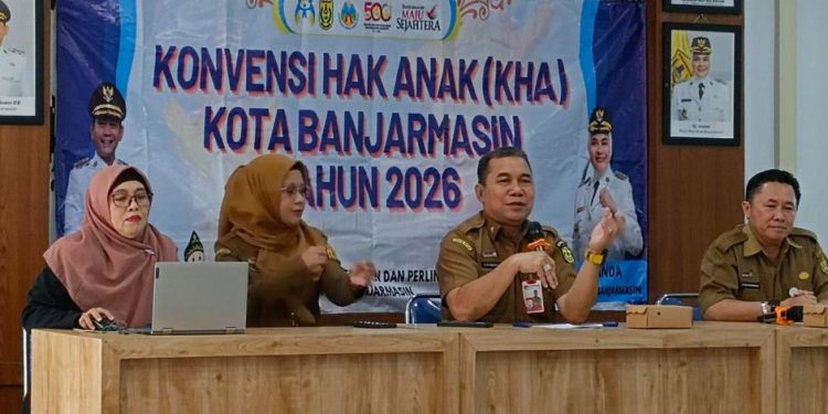 DP3A Banjarmasin menggelar konvensi hak anak. (foto : shn/seputaran)