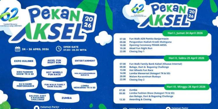 Berbagai kegiatan hiburan pada pekan AKSEL 2026. (foto : istimewa)