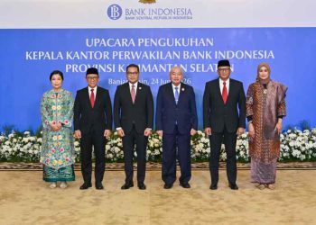 Haris Munandar Resmi Jabat Kepala BI Kalsel, Gubernur Muhidin Berharap Kolaborasi Makin Kuat
