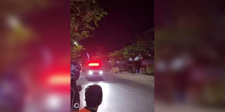 Lokasi petugas kebersihan yang menjadi korban tabrak lari. (foto : shn/seputaran)