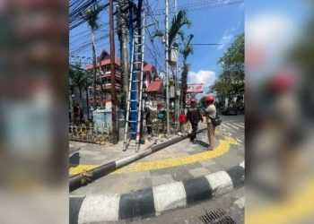 Penataan Utilitas Telekomunikasi, Pemko Banjarmasin Uji Coba Tiang Bersama