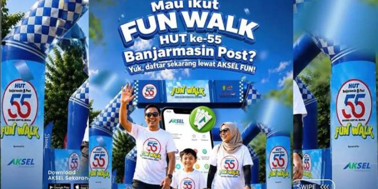 Fun Walk Bank Kalsel untuk Ultah Banjarmasin Post.