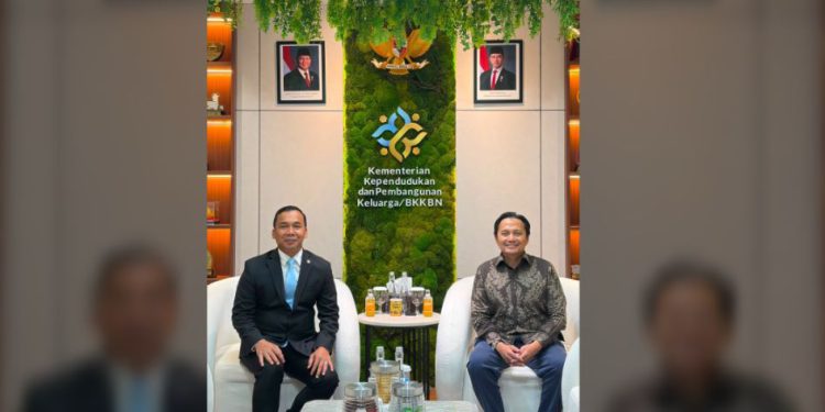 Audensi Wakil Gubernur Kalsel H Hasnuryadi Sulaiman dengan Menteri/Kepala BKKBN. (foto : istimewa)