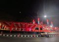 Balai Kota Banjarmasin Tata Panggung Buat 1000 Tamu Undangan Upacara HUT ke-81 RI