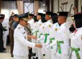 Dikukuhkan, 34 Paskibraka Banjarmasin Siap Kibarkan Sang Merah Putih di Balai Kota