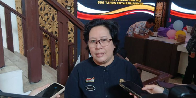 Kepala UPTD PPA Kota Banjarmasin Susan. (foto : shn/seputaran)