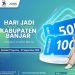 Meriahkan Harjad Banjar, Bank Kalsel Bagikan Voucher Belanja